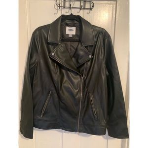 Faux leather jacket